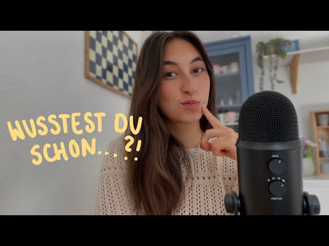 ASMR | Ich flüstere dir random Fakten ins Ohr ✨