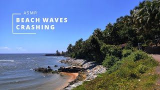 Beach waves crashing ASMR | Relaxing ocean sounds white noise on loop