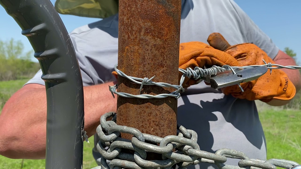 Barb wire fence termination