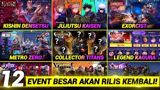 12 BIG UPCOMING EVENTS! JUJUTSU KAISEN, DAWNING, EXORCIST, 11.11 EVENT, ASPIRANT, KISHIN