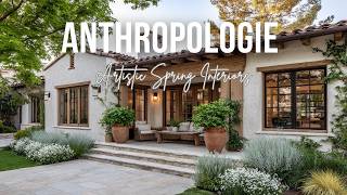 Artistic Spring Interiors inspired by Anthropologie soft boho luxury atmosphere