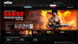 Rambo Die Hard Limited Time Operator Bundles WARZONE Call Of Duty Black Ops Cold War John Mcclane