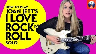 I love Rock and Roll Guitar Lesson - How to Play Joan Jett's I love Rock N' Roll Solo chords