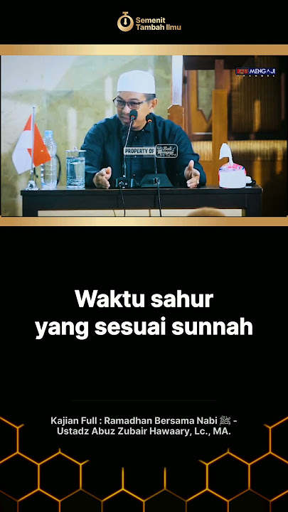 waktu sahur yg sesuai sunnah