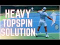 How to Deal With High Heavy Topspin | 4.5 NTRP Lesson