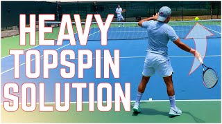 How to Deal With High Heavy Topspin | 4.5 NTRP Lesson screenshot 5