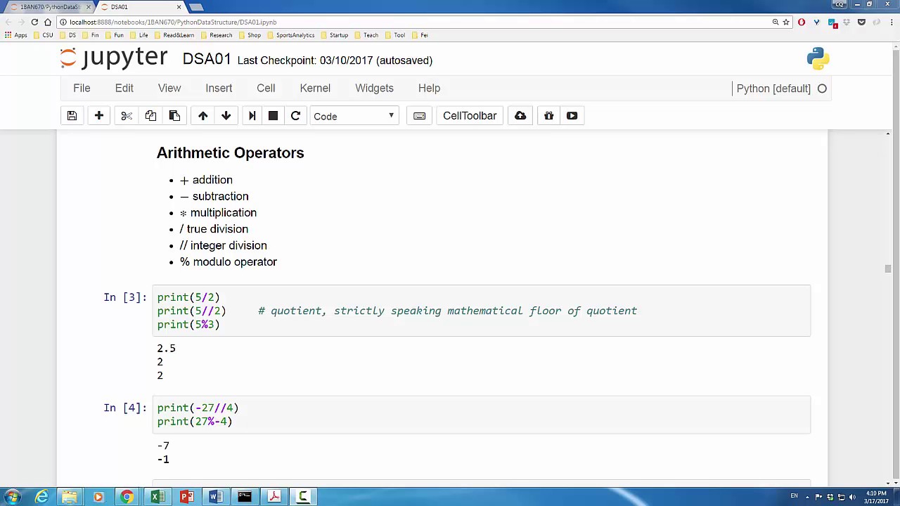 DSA0104 Expressions, Operations and Precedence in Python - YouTube