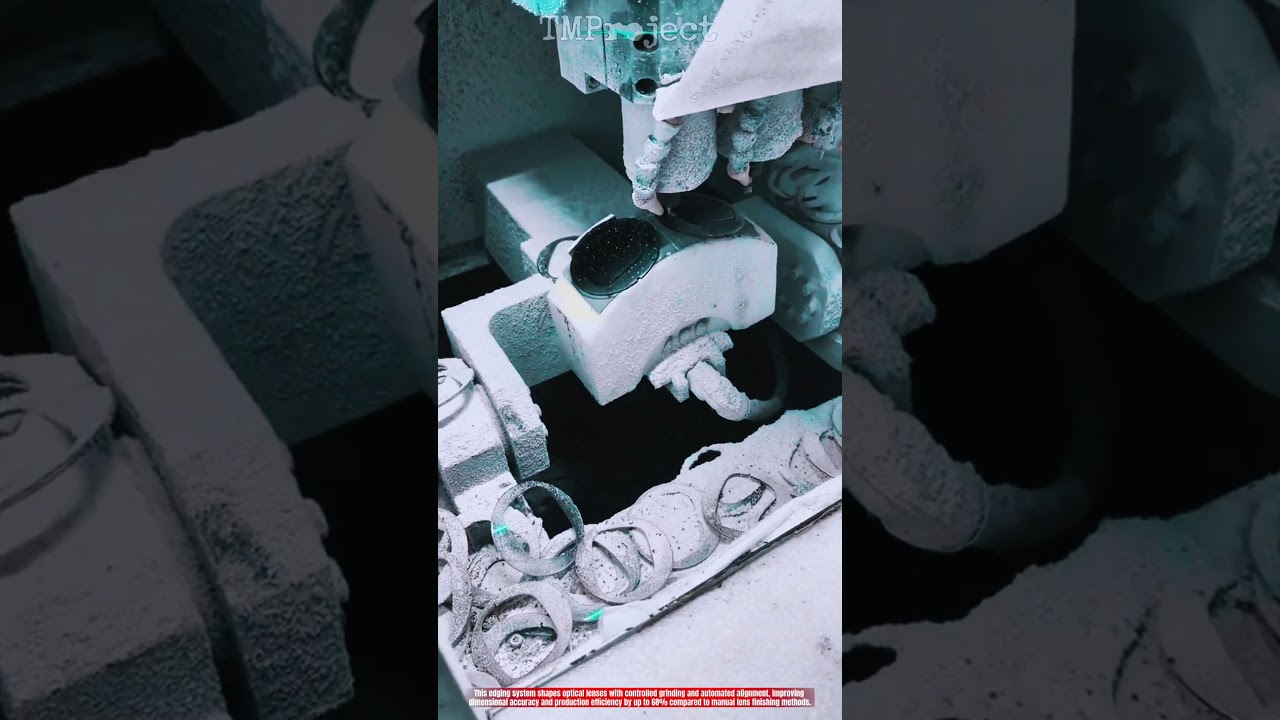 Инновационная система обработки краев оптических линз: высокоточная коррекция формы линз.