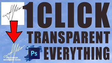MAKE YOUR SIGNATURE TRANSPARENT IN JUST 1 CLICK | PHOTOSHOP BEGINNER