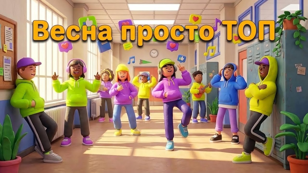 Весна — просто ТОП 😎 Сучасна пісня про школу | Танцювальний хіт | ROOMinROOM