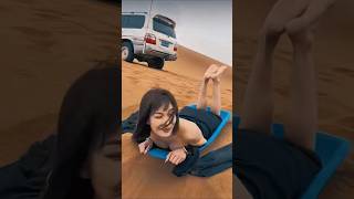 First Time Sandboarding! You Won’t Believe This Ride! ⛷️✨ #ThrillSeekers