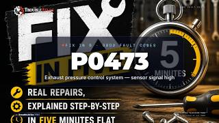 P0473 Explained — Exhaust pressure control system — sensor signal high | TroubleAtlas