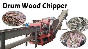 Efficient Drum Wood Chipper for Wood Chip Production | Large Scale Wood Chippers Making Machine
