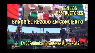 BANDA EL RECODO EN CONCIERTO CON LOS DESTRUCTORES DE MEMO OCAMPO EN COPANDARO DE GALEANA MICHOACAN