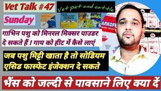 Pregnant Animals ko Mineral Mixture Powder De shakte h?भैंस देर से पावस ती है क्या दें?