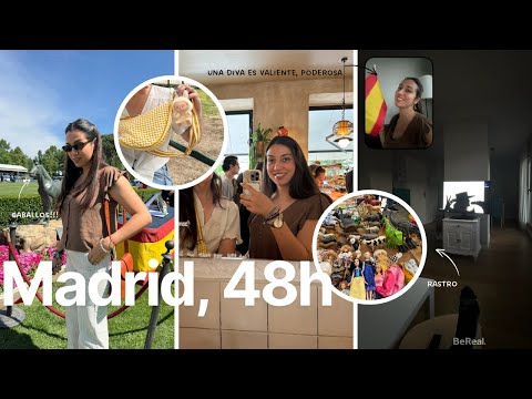 🎤48h en MADRID🏇: tiendas, comida, hípica, eurovisión, rastro...|| QUERIDO DIARIO cap.1