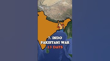 Top 10 SHORTEST wars of all time -  #history  #war #shorts #top10