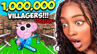 George vs 1,000,000 Villagers is CRAZY!!