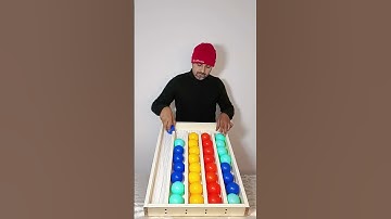 Fun & Chaos: Color Ball Sorting Challenge 🟢🔴🟡🔵 | Fun Games #game #satisfying #shorts