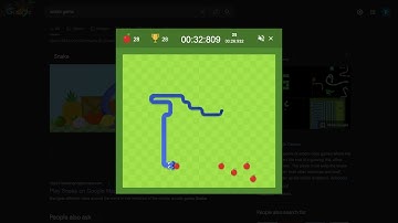 54.224s Google Snake Game Speedrun - 50 Apples - Slow, 5 Apples, Large