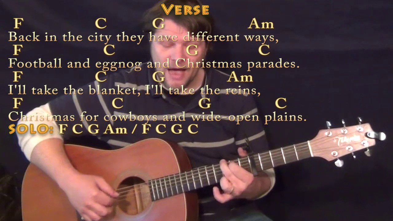 Christmas For Cowboys (John Denver) Fingerstyle Guitar Cover Lesson