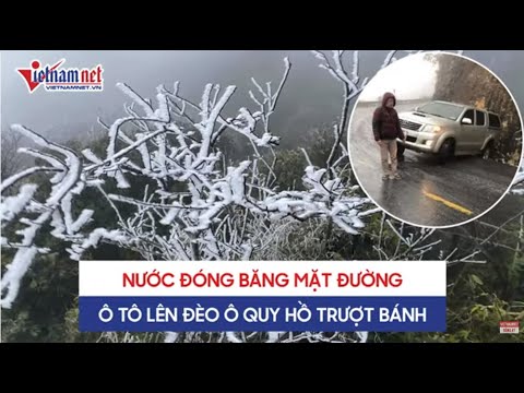 Video Nhiệt độ Lào Cai giảm sâu khiến nước đóng băng mặt... - youtube