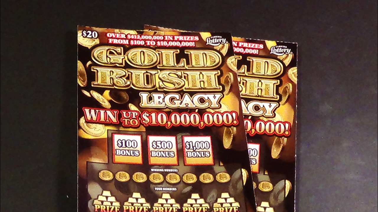 SUN. BIG BET 70: TWO $20 GOLD RUSH LEGACY FL Lottery Scratch