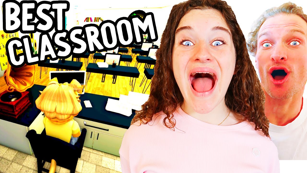 WHO CAN BUILD THE BEST CLASSROOM (wins DONUTS) Roblox Bloxburg Gaming