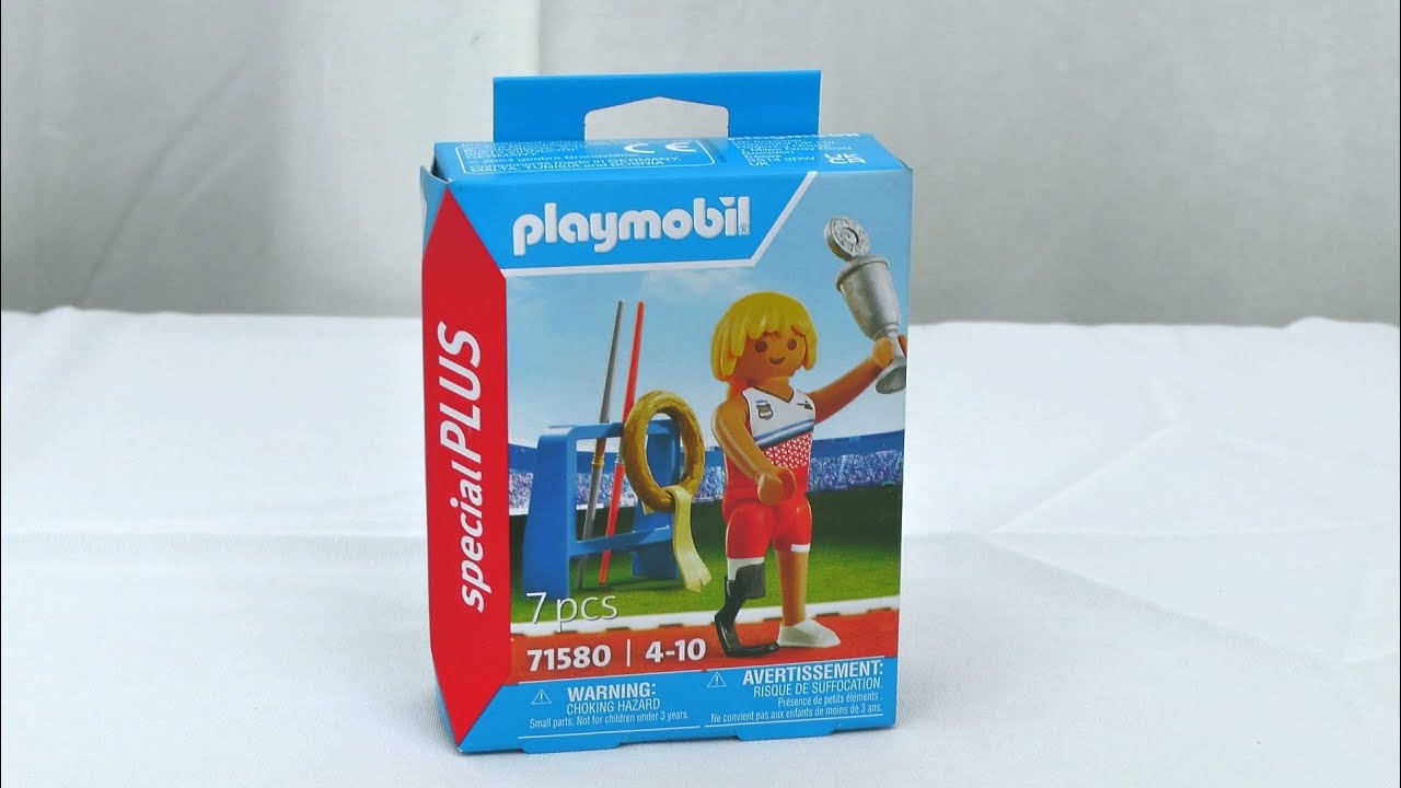 Unboxing Playmobil : L'athlète paralympique (2024) – 71580 - YouTube