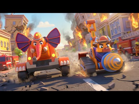 Il MUNICIPIO è crollato! Sono tutti INTRAPPOLATI! Aiutaci con il tuo TRAPANO, Billdozer! | AnimaCars