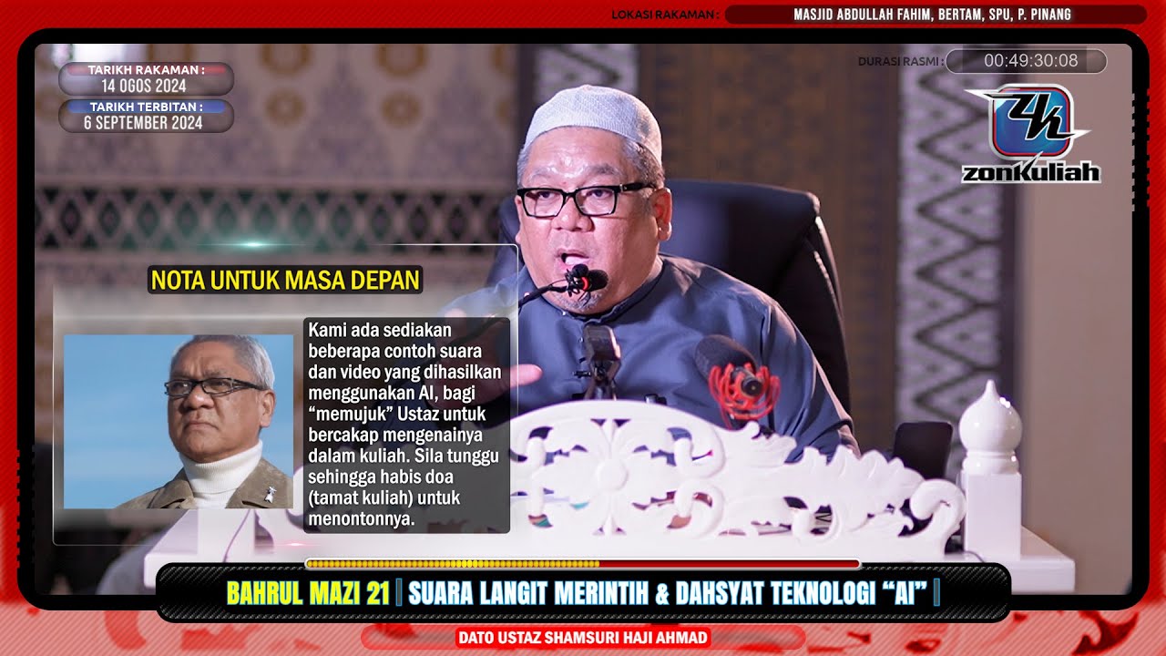 BM21 | 170824 | "Suara Rintihan Langit & Dahsyat Teknologi Ai" - Ustaz Shamsuri Ahmad