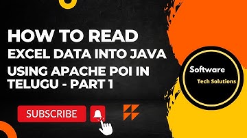 How To Read Excel data into Java using Apache POI in Telugu - Part 1