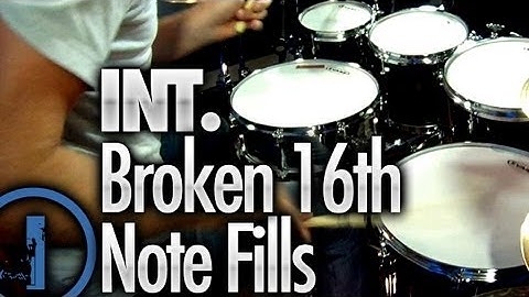 Broken 16th Note Drum Fills - Intermediate Drum Lessons