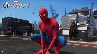 Marvel's Avengers PS4 - MCU Spider Man Homecoming Suit Combat Gameplay