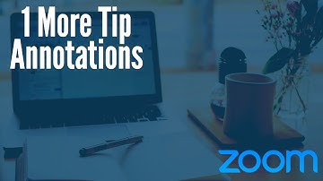 1 More Zoom Tip -- How to disable annotations in a zoom meeting!