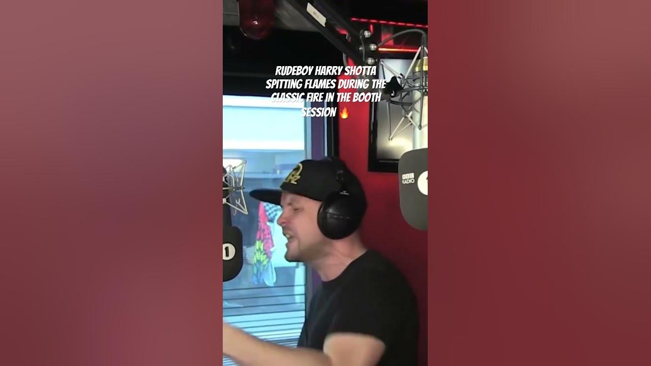 Harry Shotta crushing bars during the classic Fire in the Booth session 🎤🔥 #drumandbass #rap