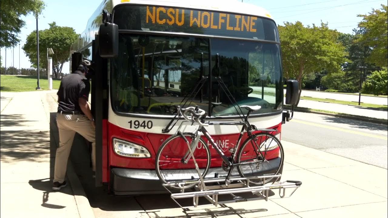 How to use the bike rack on a Wolfline bus YouTube