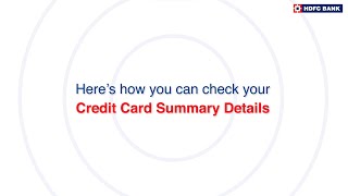 How to check your Credit Card Details using HDFC Bank MobileBanking App screenshot 1