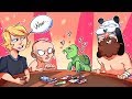 A Panda, Owen Wilson, Gollum and a Turtle Play Cards - UNO