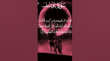 سورة يوسف قران كريم @ارح سمعك وقلبك  وبصرك #اكسبلور #ادعم المحتوى الهادف
