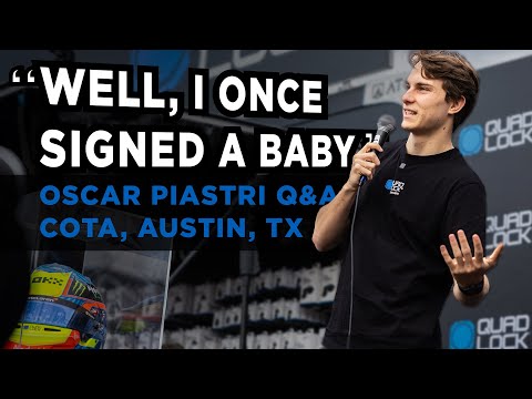 "I ONCE SIGNED A BABY" | OSCAR PIASTRI Q&A AUSTIN, TX | QUAD LOCK