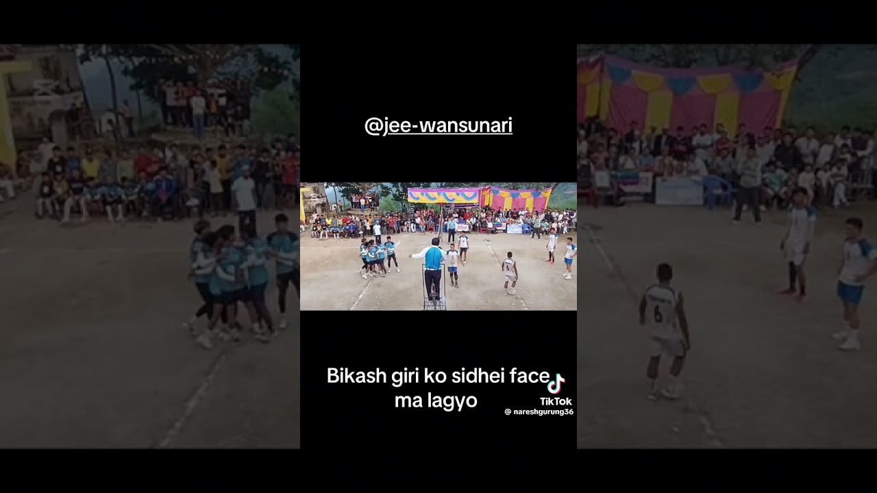 mvc middle blocker bikash giri ko face ma kada lagyo 