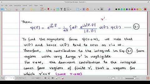 PH 232  Scattering 3 Born Approximation