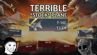 *Stock* F-16C PAINFUL grind experience! (The WORST stock jet?) | Radar missiles doesn't work🤨