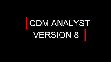 QDM ANALYST Version 8 - Create Management and SPC Reports in Seconds