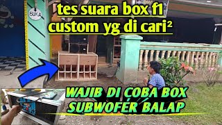 BOX YG DI CARI' SUARA BAS NGUK NGUK GLER.tes SUBWOFER model f118 custom.||D5 production