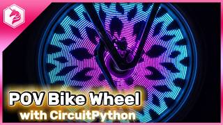 Persistence of Vision POV Bike Wheel DIY Tutorial: Make your bike show images as you ride #adafruit
