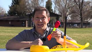 New Stomp Rocket Dueling Stomp Racers 2 Toy Car Launchers 2 Air Powered Cars