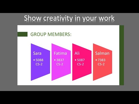 how to make group presentation