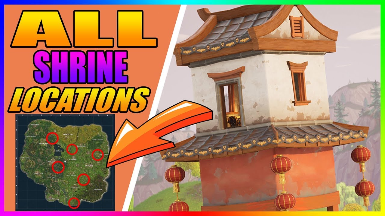 ALL SHRINE LOCATIONS! MAP OF ALL SHRINE LOCATIONS! (Fortnite Battle